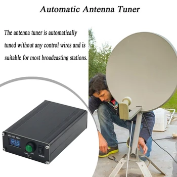 ATU-100 Pro + 7X7 1,8-55 Mhz 0,96 Инчов OLED-дисплей 120 W Акумулаторна батерия Автоматична Антена тунер къси вълни Антена тунер