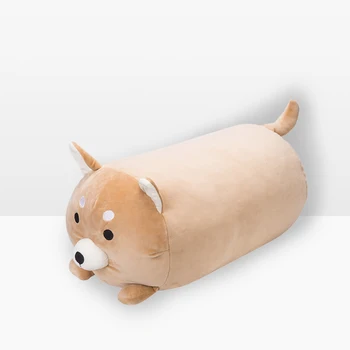 D18cm * L45cm мультяшная куче shiba-Ин-дългата въздушна възглавница за гърба лумбална възглавница е мека кукла възглавница за сън щурм