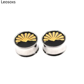 Leosoxs 1 чифт Висококачествени Ушни Тунели Включете Ушни Сензори Ушни Продължавам Модни Бижута Пиърсинг на Нова