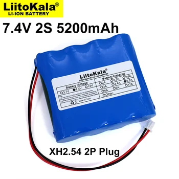 Liitokala 7,4 В 18650 Литиева Батерия 2S2P 5,2 а Риболовен Led Лампа Bluetooth Високоговорител 8,4 На Аварийните САМ Батерии С печатна платка