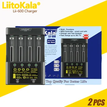 LiitoKala2PCS Lii-600 Lii-500S Lii-500 Lii-M4 Lii-M4S Зарядно устройство за 18650/26650/18350/16340 AA AAA 3,7 1,2 НА Литиева NiMH батерия