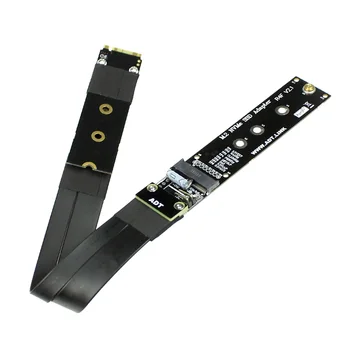 M. 2 за NVMe SSD Твърд диск Удължител Странично card подкрепа M2 M ключ PCI-E 3,0x4,4 pcie 4x Пълна скорост 32 г/бит/с R44SF