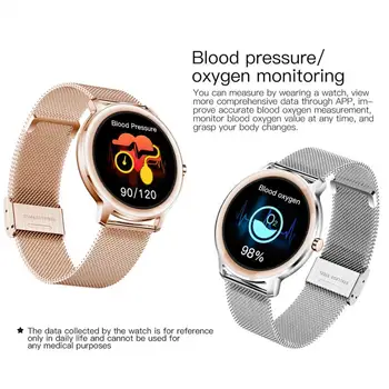 R18 Смарт Часовници Сърдечен Ритъм, Кръвно Налягане Водоустойчив Откриване на Сън Упражнения Крачкомер Гривна Дамски Ръчни Часовници За IOS и Android