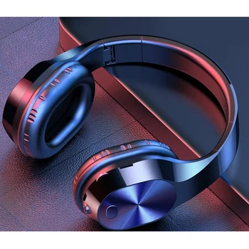 T5 Безжични Слушалки Bluetooth 5,0 Слот Слушалки Слушалки Стерео Слушалки в ушите Басовое лента за глава с Удобни Амбушюрами
