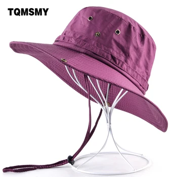 TQMSMY Унисекс слънчеви шапки за жени, Лятна Панама, Мъжка шапка с Широка периферия, Анти-UV, шапки, Однотонная шапка Bob the bone, градинска шапка за Риболов за мъже
