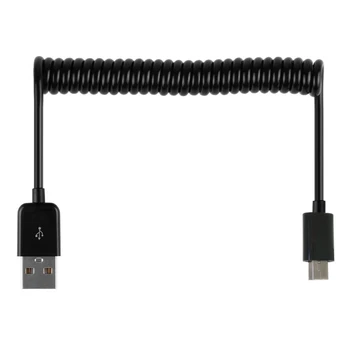 USB 2.0 auf Mini USB Kabel Mini USB Coiled Спирала Frühling Daten Lade Adapter Kabel 50cm/0,5 m 200cm/2m