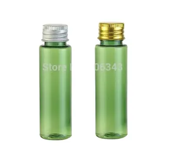 бутилка домашен ЛЮБИМЕЦ зелен цвят, 30ml пластмасова бутилка тоалетна вода, бутилка лосион с капак сребро/злато алуминиево