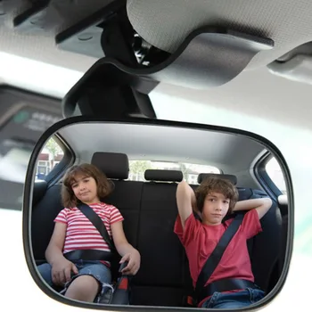Вид на кола за Сигурност на Огледалото за Обратно Седалки Детско Автомобилно Огледало Децата Гледат На Гърба На Камарата на Грижи За Дете Квадратен Детски Сигурност Монитор