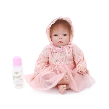 Голям Размер 22 инча Bebe Reborn Reborn Бебе Кукла Играчка Принцеса Реалистичен Винил Дете с Филтър Тялото на Живо Bebe Момиче, Подарък За Рожден Ден