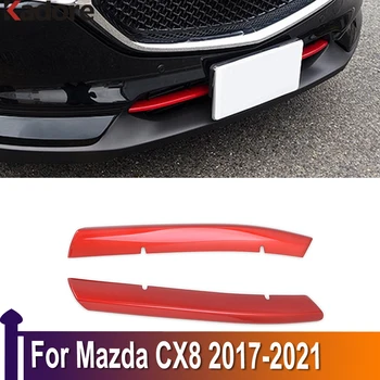 За Mazda Cx-8 Cx8 CX5 2017-2021 ABS Хромирана Предна Решетка на Апликации на Капака Ленти Стикер Аксесоари За Стайлинг на автомобили Външни Аксесоари
