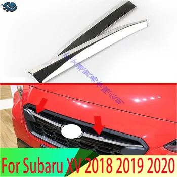 За Subaru XV 2018 2019 2020 ABS Хромирана Предна Централна Окото Решетка Скара на Капака Ленти на Радиатора Украса Украса