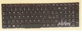 Италианската Замяна Клавиатура за Lenovo Y50-70 Y70-70 BLACK с червена подсветка на Win8