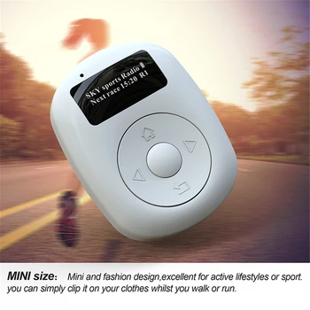 Мини DAB/DAB +/FM-радио с Bluetooth Преносимо Цифрово радио с бял шум