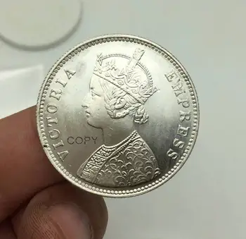 Монети на Индия 1901 Една Рупия Копие монети Императрица Виктория