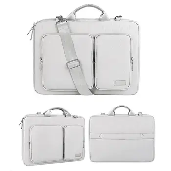 Мъжка чанта за лаптоп 15 6 инча за MacBook Pro 13 Калъф 14 15,4 Калъф за Лаптоп Женски Куфарчето Чанта на рамото Голям Капацитет
