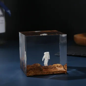 Направи си САМ Crystal Епоксидни Покрития Планета Космонавт 3D Стерео Мини Бижута Пълнител за Бижута и Аксесоари