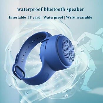 Открит нов водоустойчив мини преносим plug TF карта гривна bluetooth високоговорител носимые безжични часовници аудио caixa de som