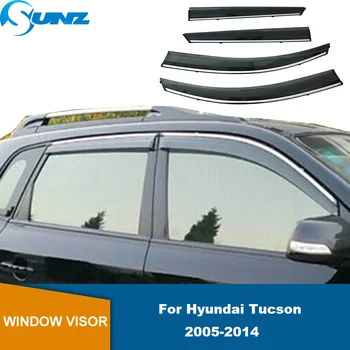 Прозорец Козирка За Hyundai Tucson 2005 2006 2007 2008 2009 2010 2011 2012 2013 2014 Козирка на Вратата на колата Защита От атмосферни влияния Носещ Подслон