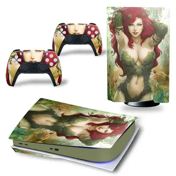 Секси Жени момиче Игра PS5 диск, дигиталното издание на стикер стикер на кожата за конзолата PS5 и двама Ръководители Винил 4825