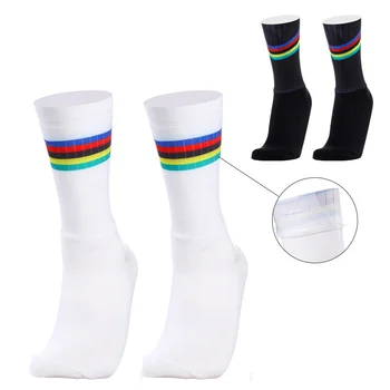 Спортни Мини Силиконови Безшевни Интеграл Ляти Високотехнологични Велосипедни Чорапи Дишащи Пътни Велосипедни Състезания Чорапи