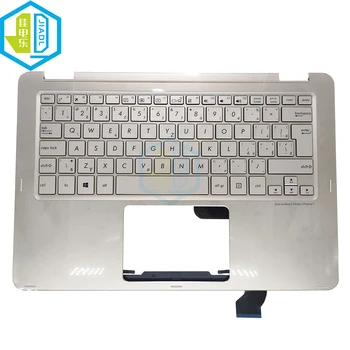 Чешко-Словашка Клавиатура за ASUS UX360 zenbook flip UX360C UX360CA CS на лаптоп c капак акцент за ръце 0KNB0-2127CS00 13NB0BA1AP0301 се продава